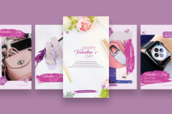 Valentine Sale - Instagram Story Template