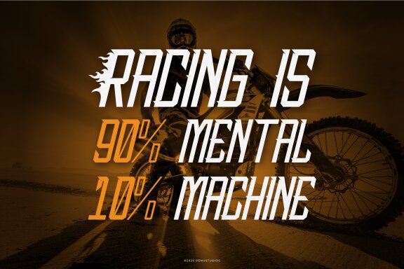Wossh Power | Condensed Racing Font