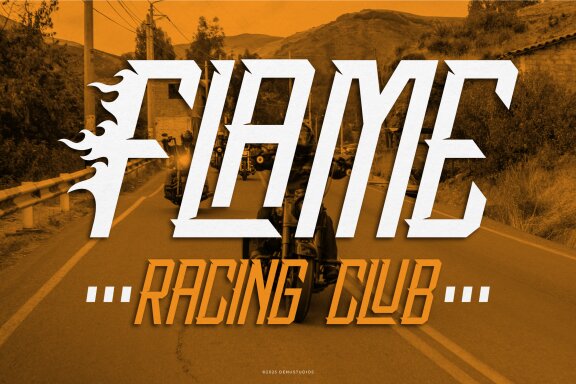 Wossh Power | Condensed Racing Font