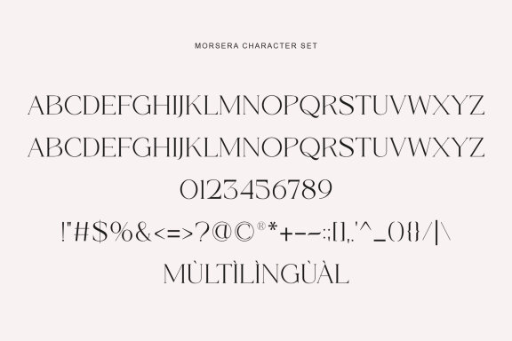 Morsera Modern And Beauty Serif