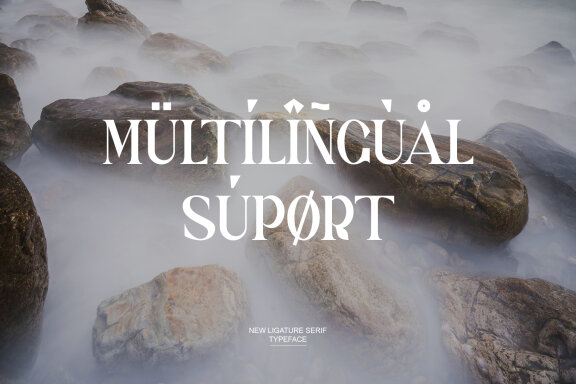 Blingh Ligature serif typeface