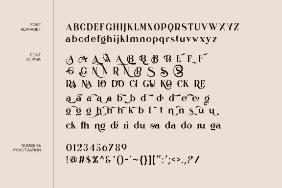 Arina Ligature Serif Typeface