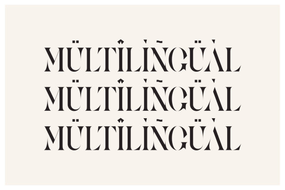 Arina Ligature Serif Typeface