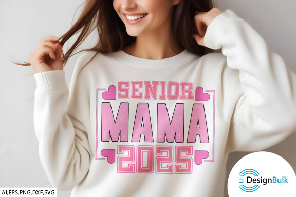 Senior Mama 2025 SVG Design