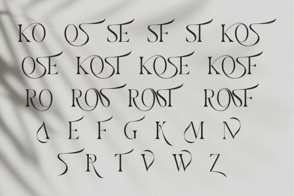Rosbean An Elegant Modern Serif