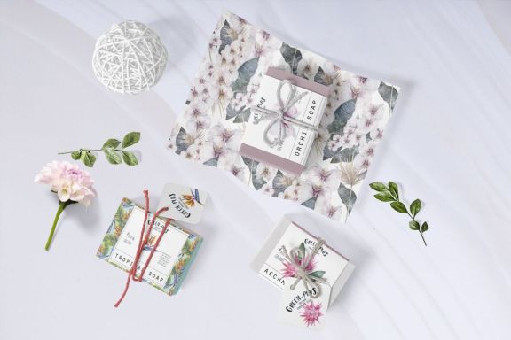 Watercolor tropical patterns
