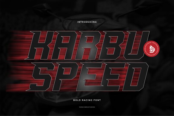 Karbu Speed | Bold Racing Font