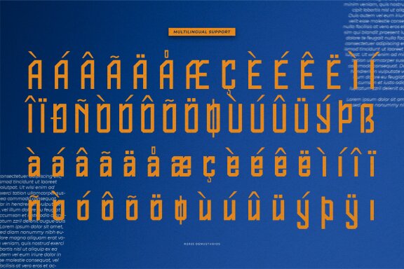 Dlar Sky | Tech Condensed Font