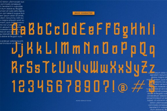 Dlar Sky | Tech Condensed Font
