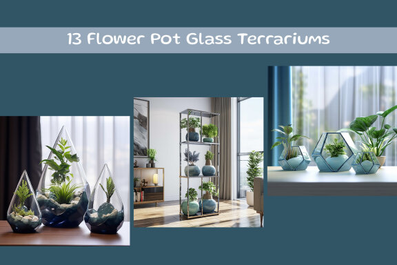 Flower Pot Glass Terrariums