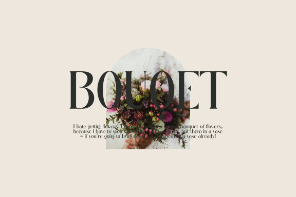Jangor ligature serif typeface