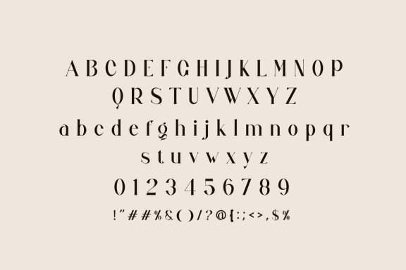 Jangor ligature serif typeface