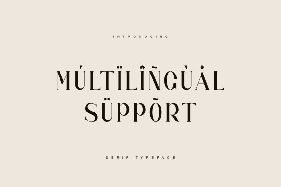 Jangor ligature serif typeface