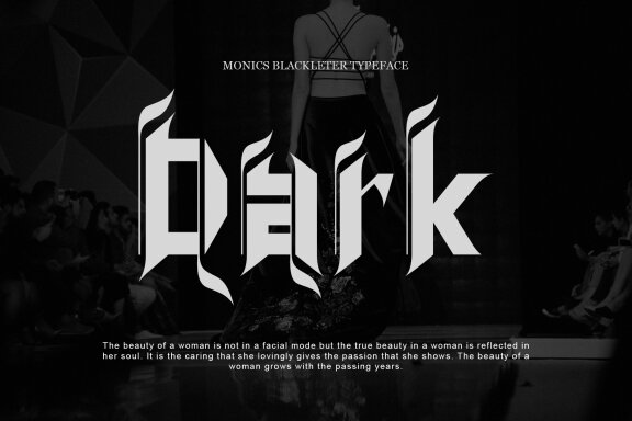 MONICCS BLACKLETER TYPEFACE