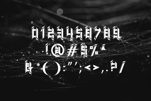 MONICCS BLACKLETER TYPEFACE