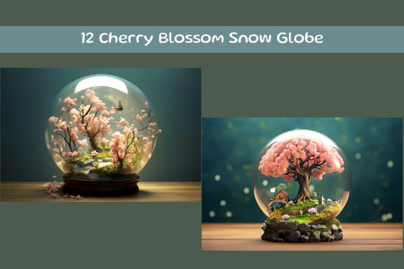 Cherry Blossom Snow Globe