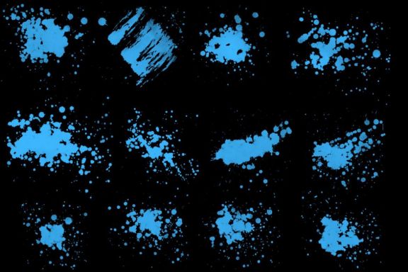 Splatter Stamp Photoshop Brushes Vol. 1