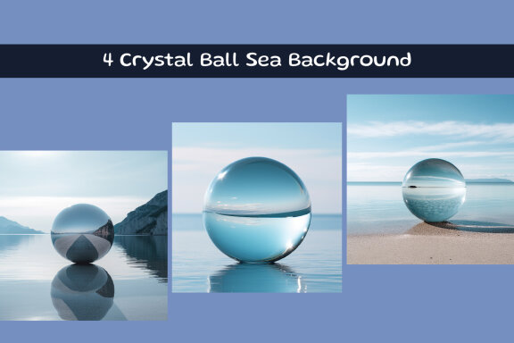 Crystal Ball Sea Background