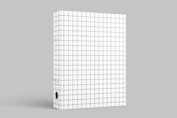 Binder Folder US Size Mockup - Standing View