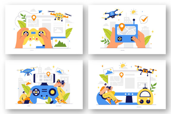 9 Aerial Drone Photography Illustration