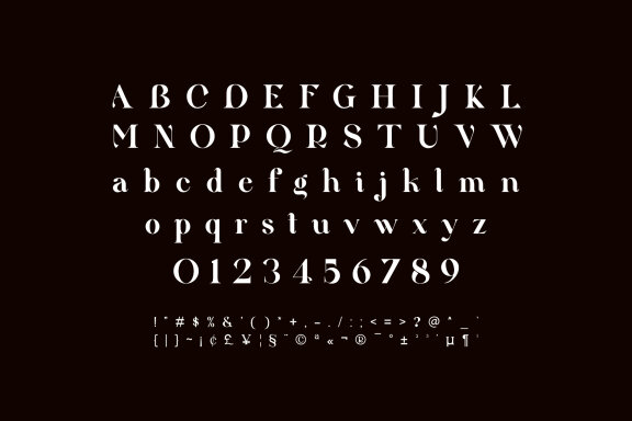 Qittney Unique Ligature Serif Typefa