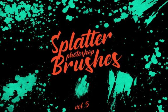 Splatter Stamp Photoshop Brushes Vol. 5