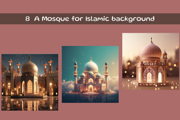 A Mosque for Islamic background