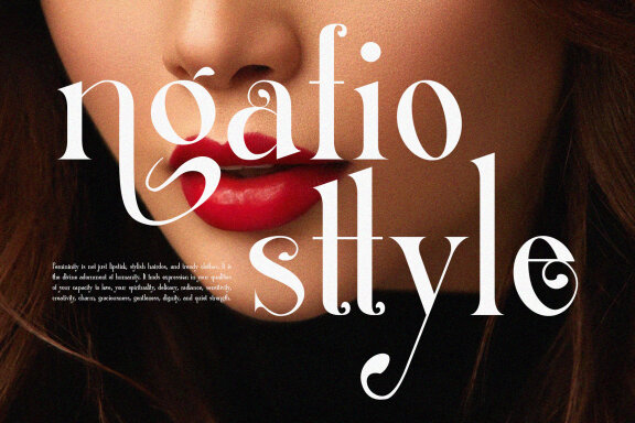 Thefang ligature serif typeface