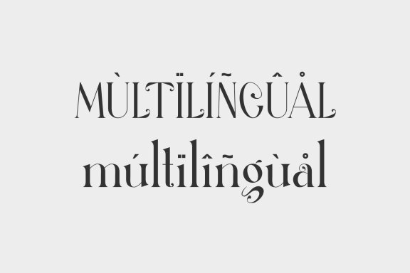 Thefang ligature serif typeface