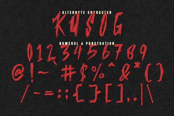 Reven Andels Brush Font