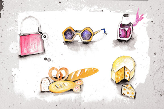 Free Watercolor Paris Travel Illustrations