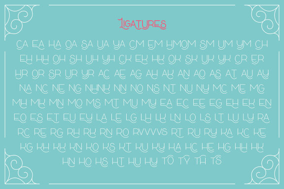 Party Time Modern Ligature Font