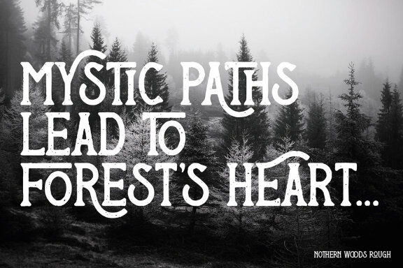 Nothern Woods Vintage Label Font