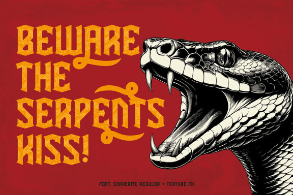 Snakebite Blackletter Label Font