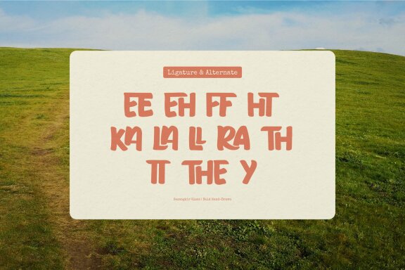 Secangkir Glass | Bold Hand Drawn Font
