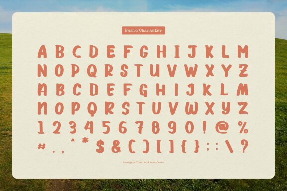 Secangkir Glass | Bold Hand Drawn Font