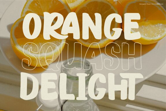 Secangkir Glass | Bold Hand Drawn Font
