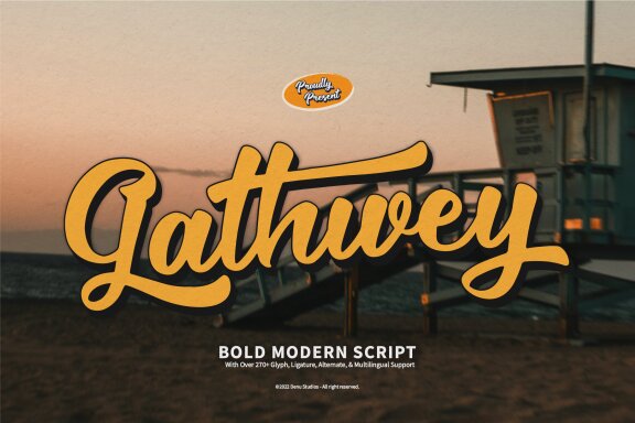 Gathwey | Bold Modern Script