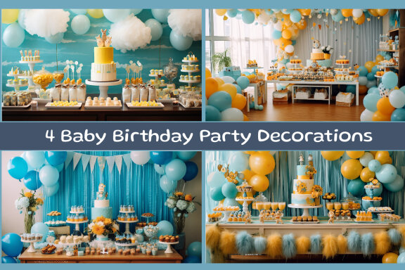 Baby Birthday Party Decorations