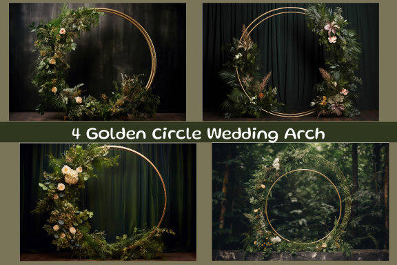 Golden Circle Wedding Arch