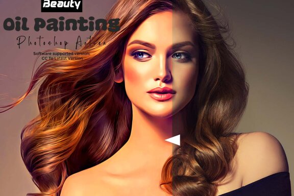 Beauty Oil Painting Photoshop Action