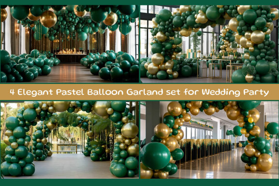 Elegant Pastel Balloon Garland set for Wedding Party