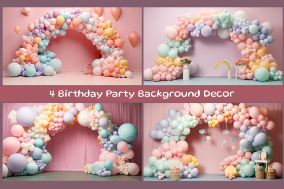 Birthday Party Background Decor