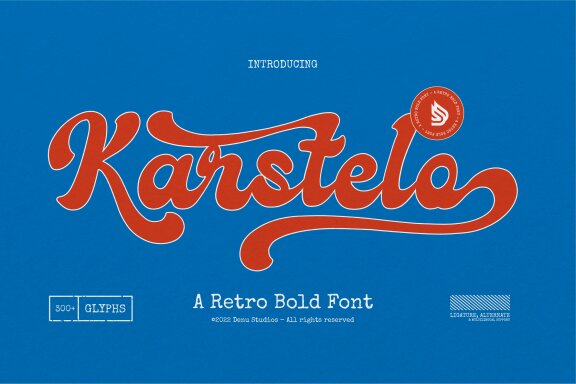 Karstelo | Retro Bold Font