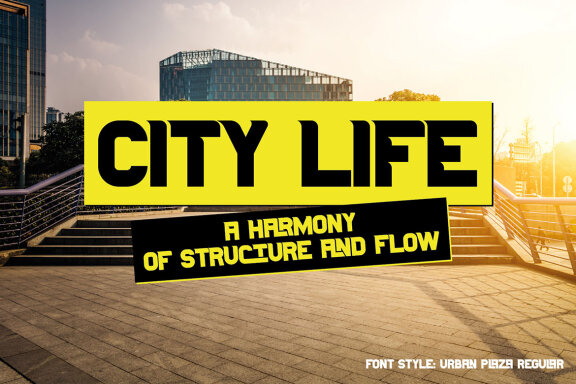 Urban Plaza Display Font