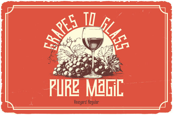 Vineyard Vintage Label Font