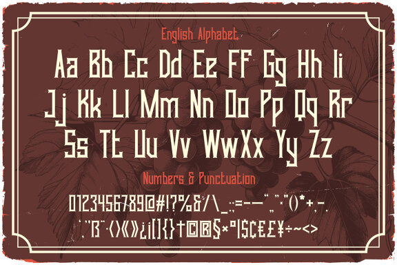 Vineyard Vintage Label Font