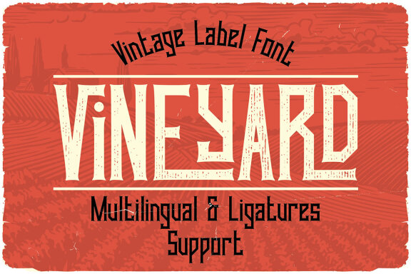 Vineyard Vintage Label Font