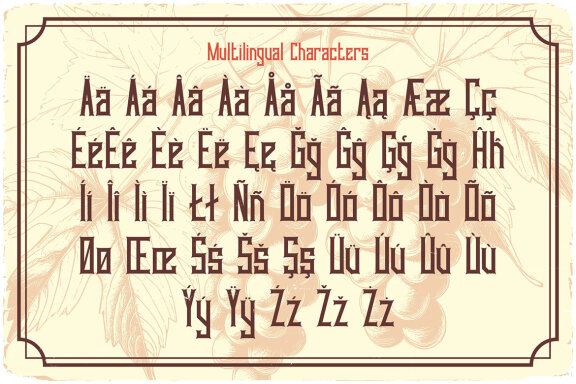 Vineyard Vintage Label Font