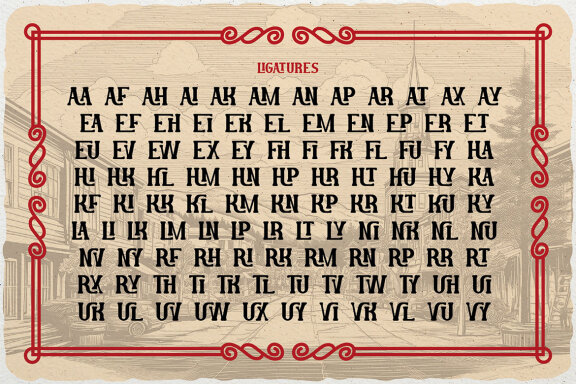 Eureka Springs Vintage Label Font